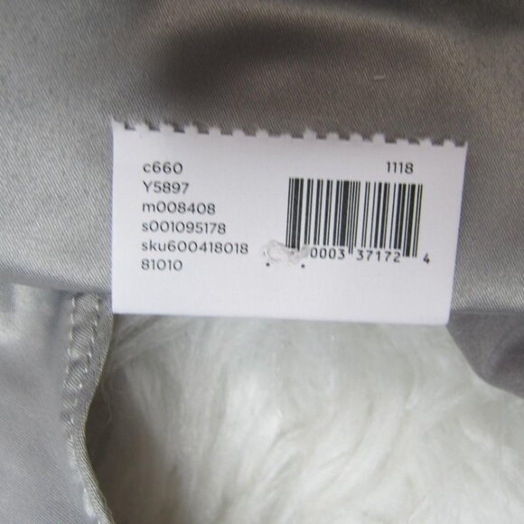 Cacique Shiny Gray Satin Lace-Trim Full Brief Panty ~ Plus Size 14/16 New! - Picture 6 of 7